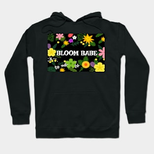 Bloom Babe - Flower Pattern Design Hoodie